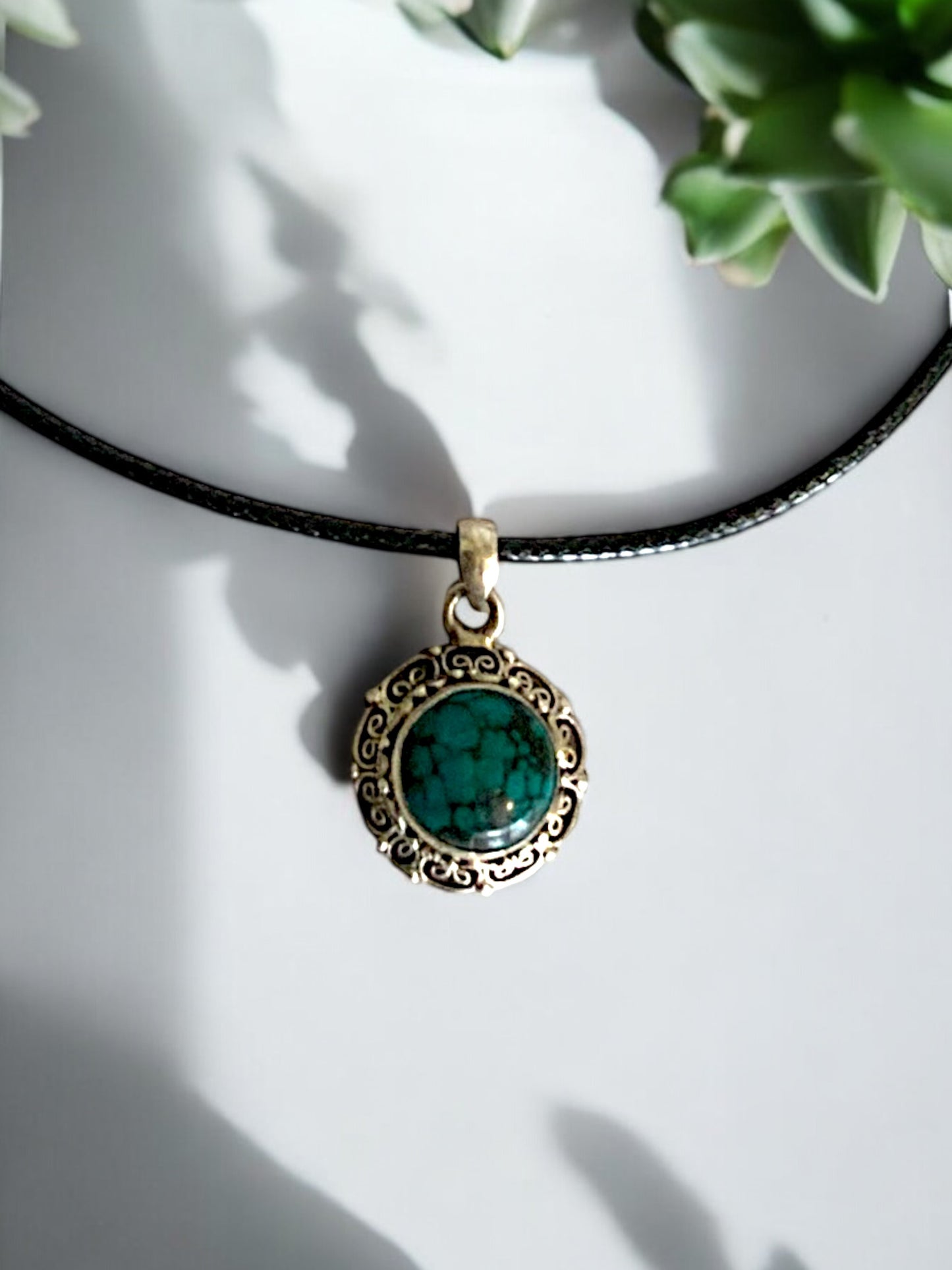 “Terra Stone”-Dainty Turquoise Pendant