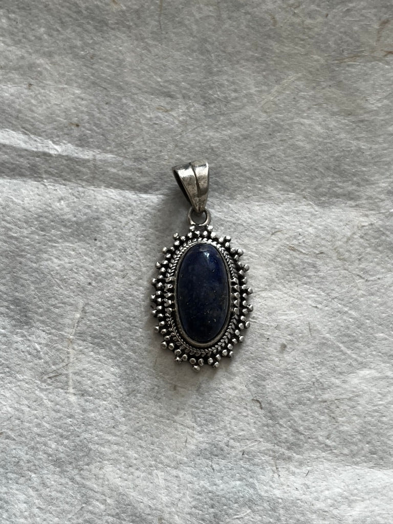 Ethereal Lapis Lazuli pendant/Sterling silver