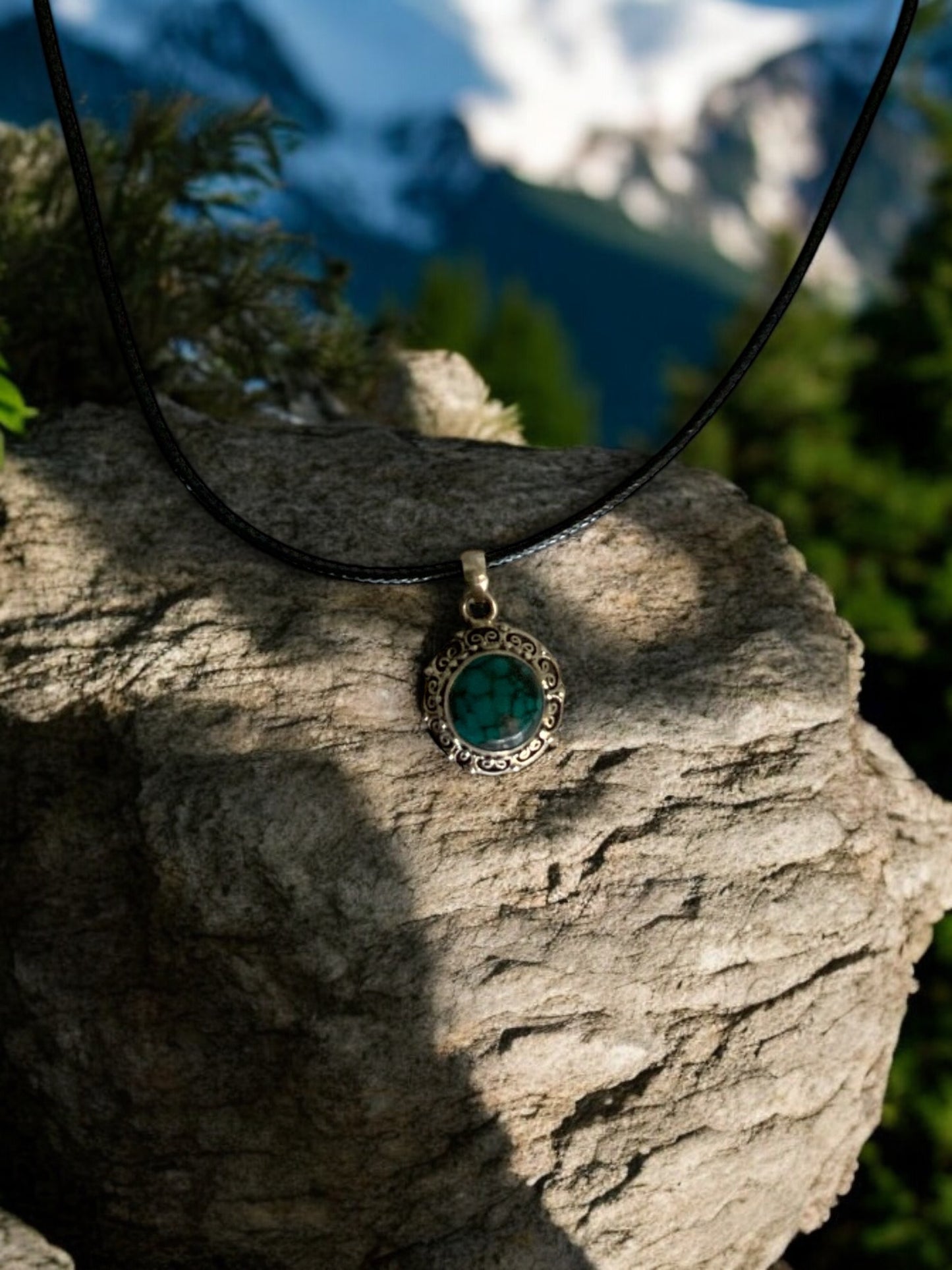 “Terra Stone”-Dainty Turquoise Pendant