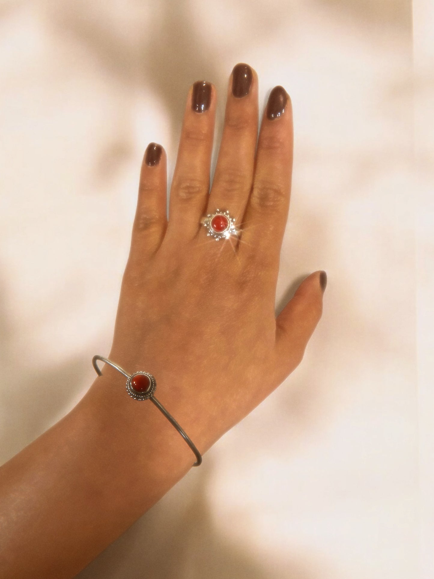 Crimson Tide Adjustable Dainty Ring