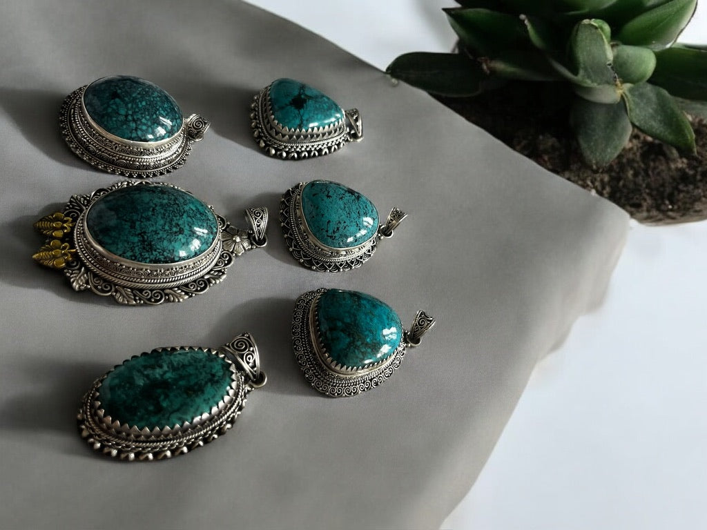 Turquoise Statement Pendants