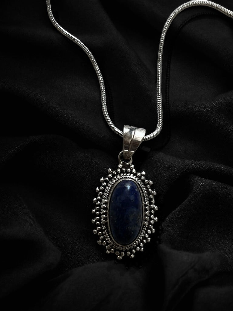 Ethereal Lapis Lazuli pendant/Sterling silver