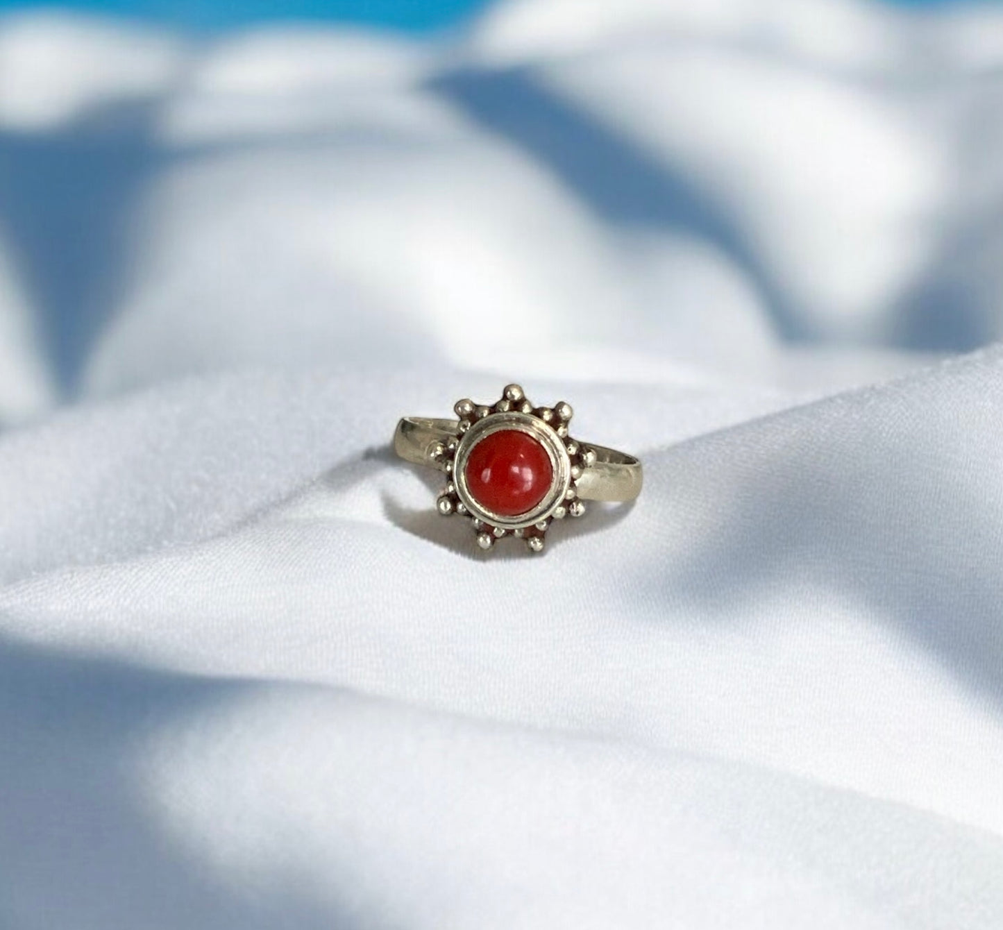 Crimson Tide Adjustable Dainty Ring