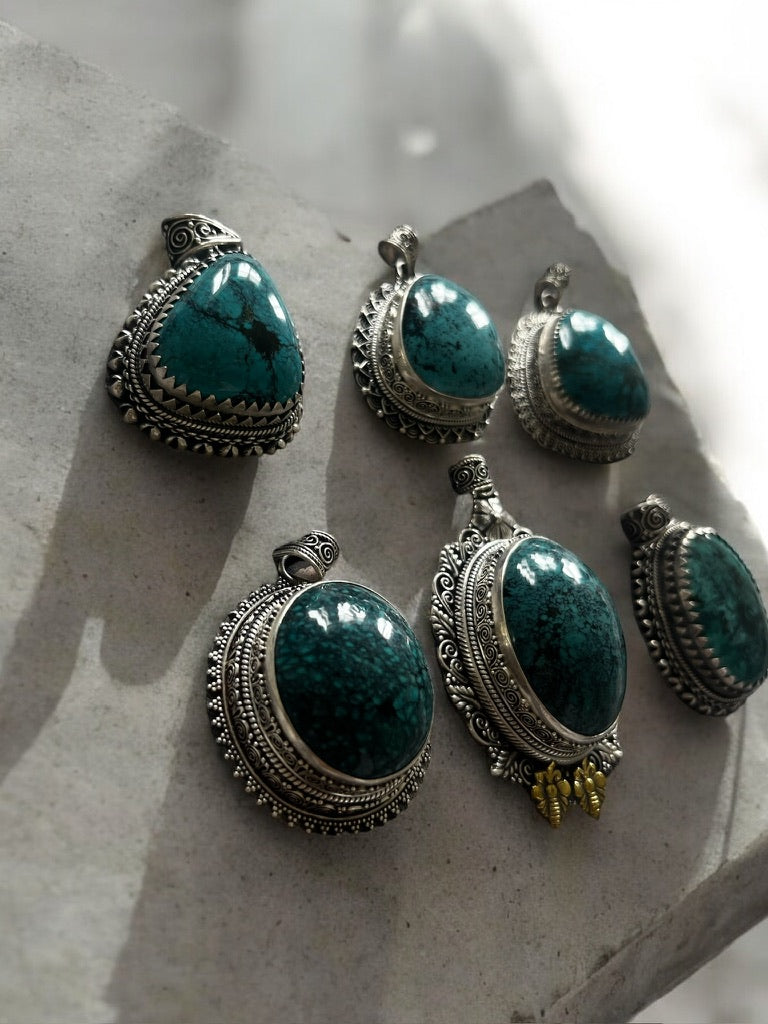 Turquoise Statement Pendants