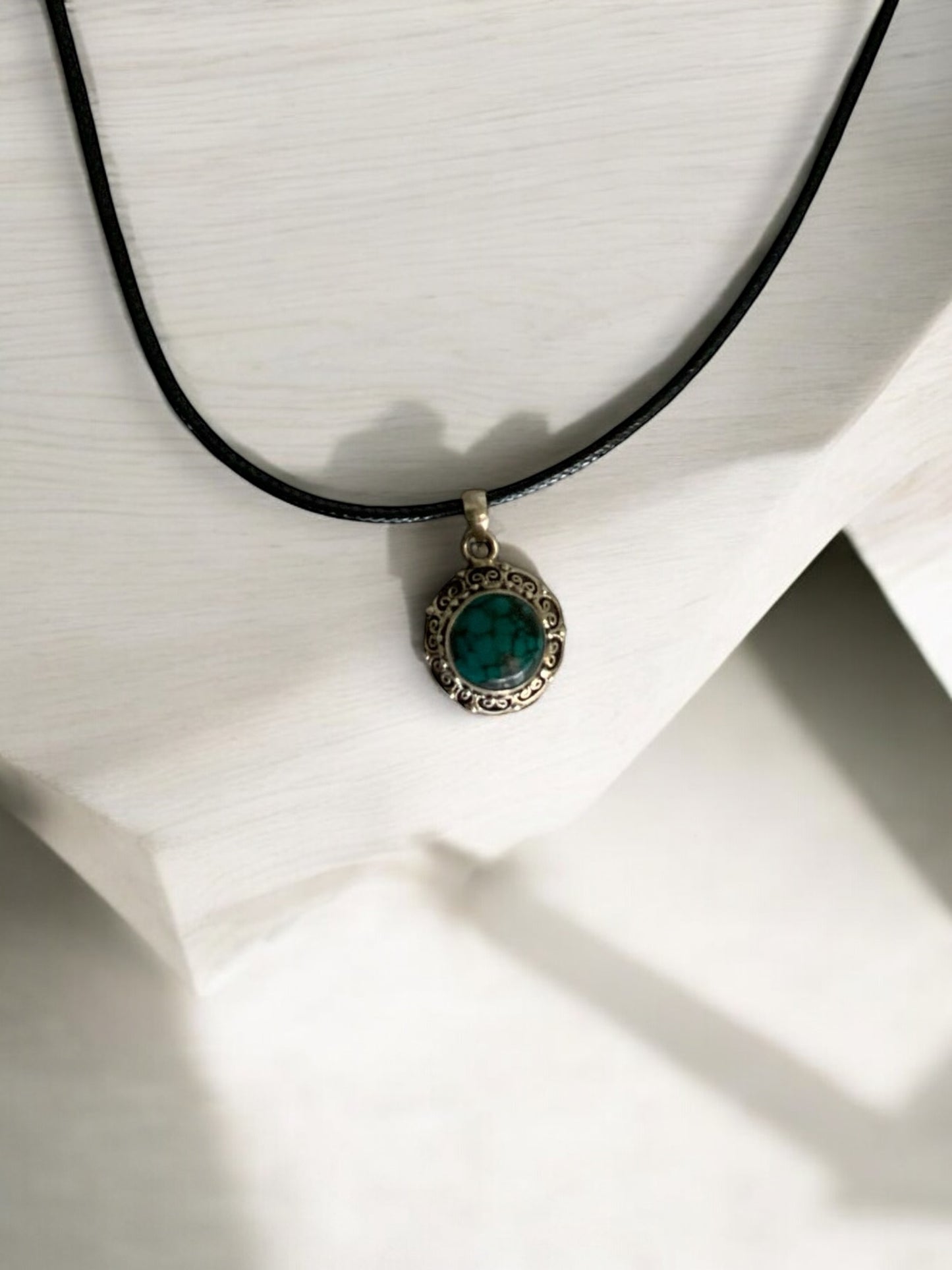 “Terra Stone”-Dainty Turquoise Pendant