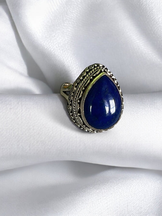 Royal Lapis Adjustable Rings