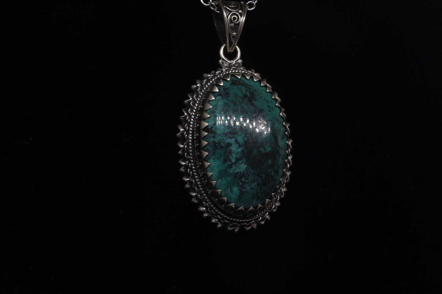 Statement Natural Turquoise Pendants / Sterling Silver